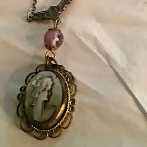 Vintage Cameo necklace/earrings